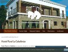 Tablet Screenshot of lacaballerizademalpartida.com